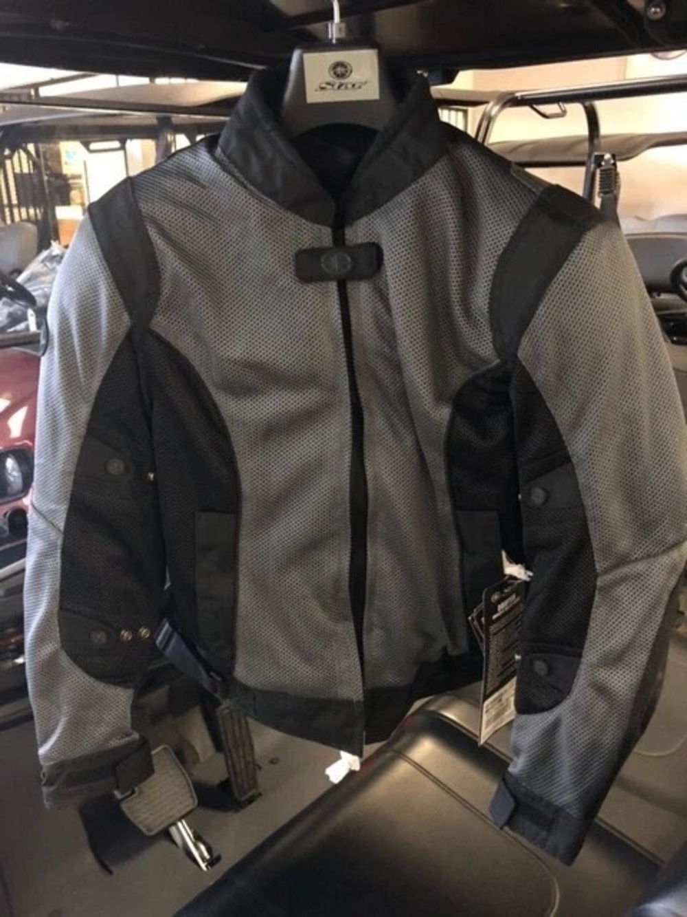 Women’s Gray Yamaha Mesh Motorcycle Jacket - Tactical Style